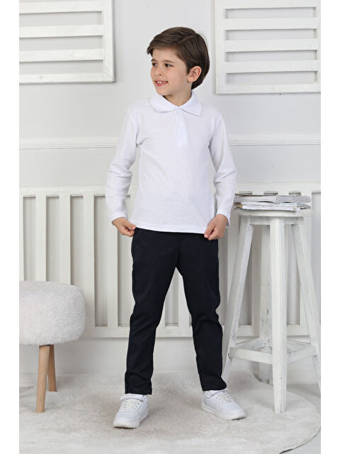 Modanino Erkek Çocuk T-Shirt - Okul Tarz- Uzun Kol 5-17 Yaş 12497 - S000499970-20063