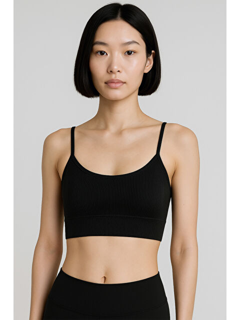 Hnx İnce Askılı Toparlayıcı Ripli Spor Büstiyer - S000397904-19351