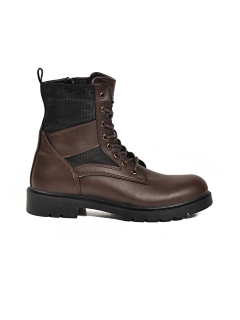 Ayakmod Kahve İçi Polarlı Kaymaz Taban Uzun Erkek Bot 756 M - S000494637-19413