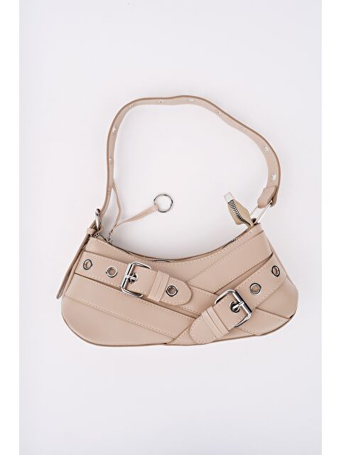 Muggo DOCPE Kadın Kemer Detaylı Baget Çanta - S000363941-19928