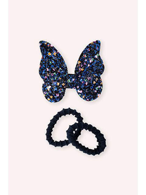 Panço Kız Çocuk Glitterlı Mavi Toka Seti - S000526033-17234