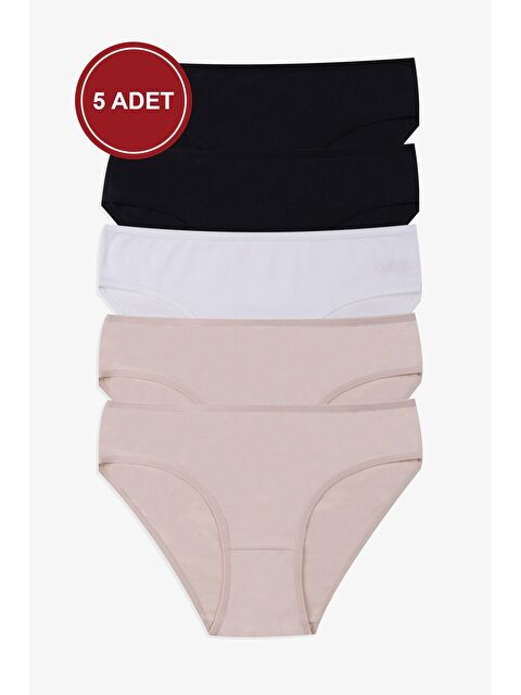 Koza İç Giyim Kadın 5 li Elastanlı Külot - S000269273-37424