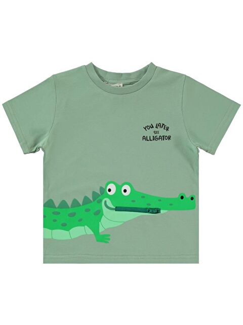 Civil Boys Timsah Baskılı 2-5 Yaş Tişört - S000467762-18547