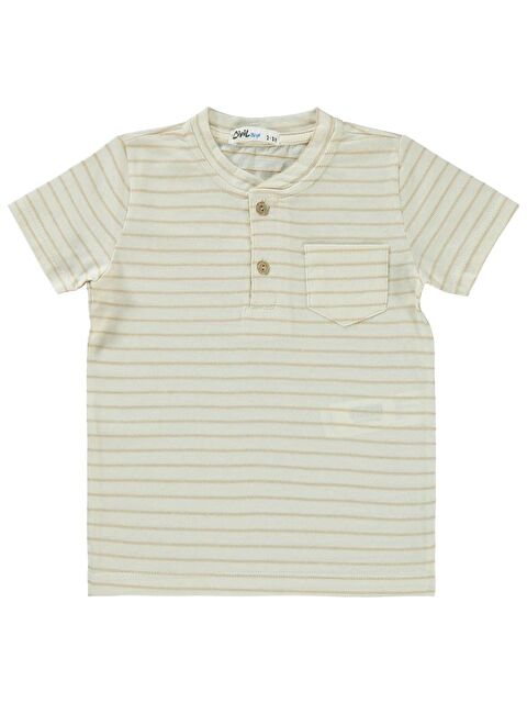 Civil Boys Çizgil Cepli 2-5 Yaş Tişört - S000467763-19413