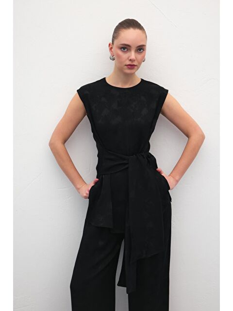 SATEEN Camila Bluz - Siyah - S000526958-19351