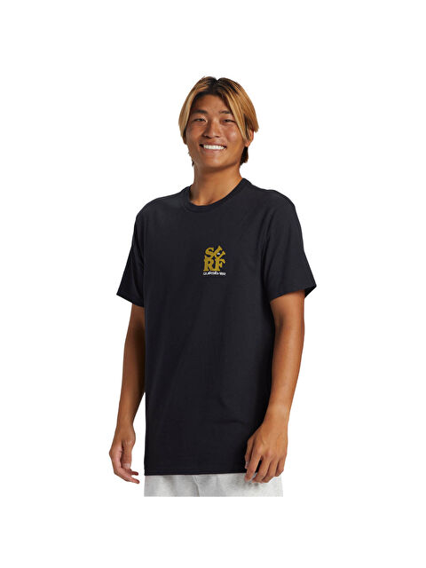Quiksilver Surf Moe Erkek Siyah Tişört - S000489097-19351