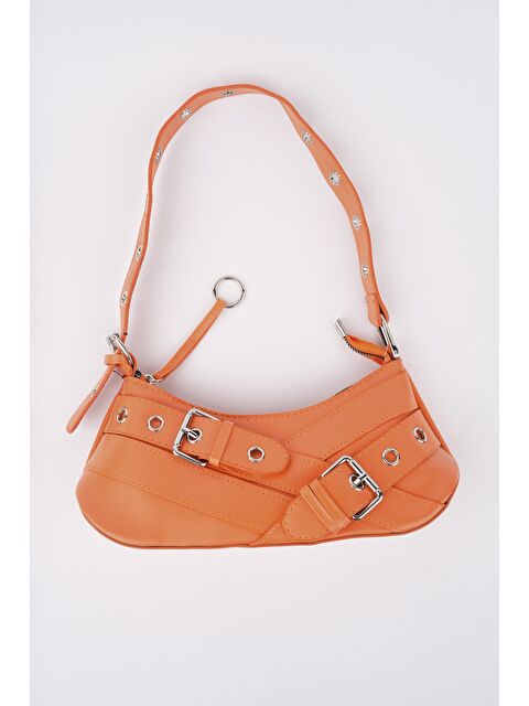 Muggo DOCPE Kadın Kemer Detaylı Baget Çanta - S000363941-20013