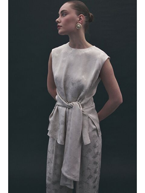 SATEEN Camila Bluz - Bej - S000526958-19928