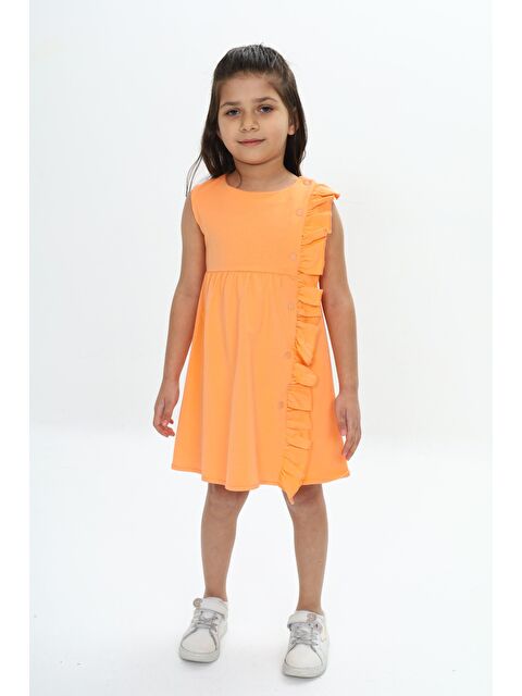 Toontoykids Kız Çocuk Fırfır Detaylı Elbise - S000358226-20010