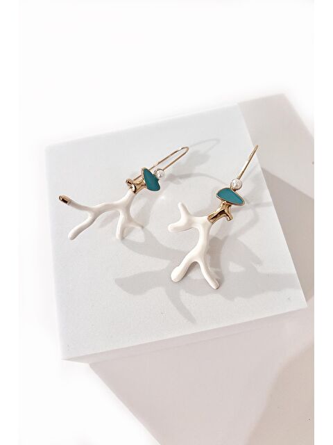 New Obsessions Mercan Figürlü Sallantılı Küpe - S000177127-20063