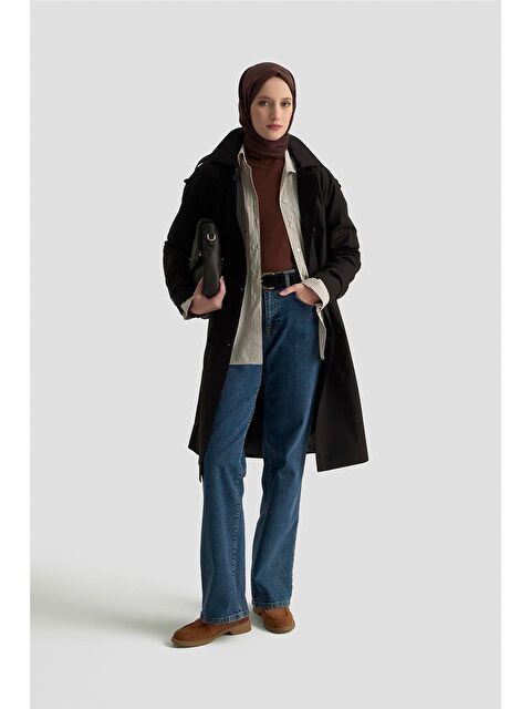 ARMİNE Trençkot 25Kt713 Siyah - S000489649-19351