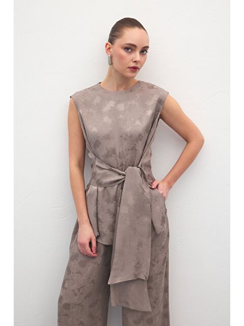 SATEEN Camila Bluz - Vizon - S000526958-26429