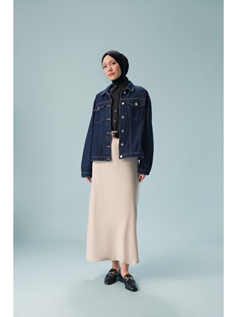 ARMİNE Denim Ceket 24Yd3415 Lacivert - S000508238-21164