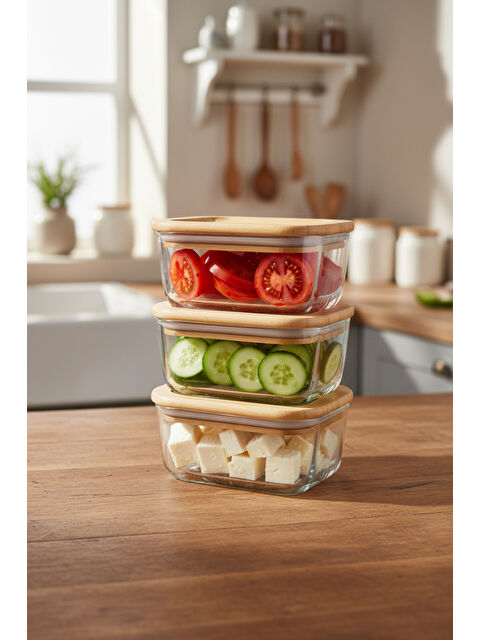 BERNARDO Avenya 3'lü Saklama Seti Büyük