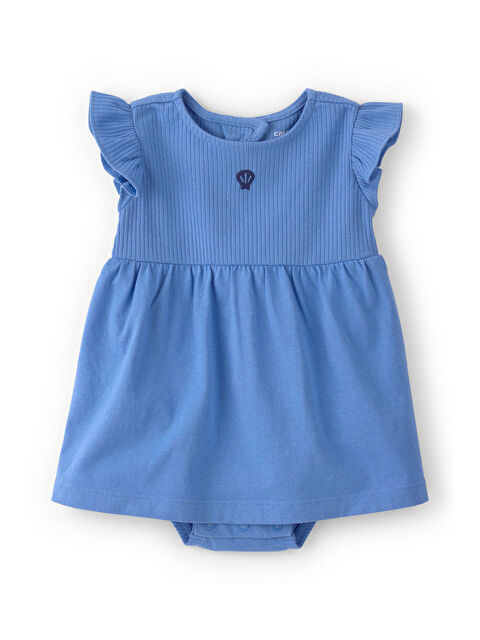 Carter's Kız Bebek Bodyli Elbise 3 Ay-24 Ay Mavi
