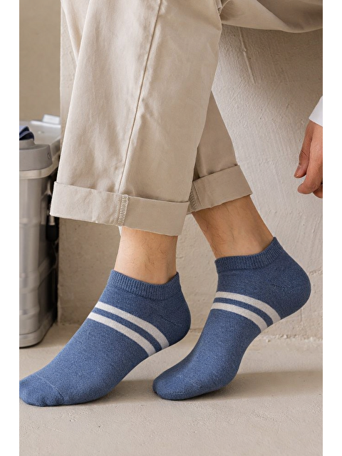 Katia And Bony Erkek Şeritli Basic Step Çorap Mavi