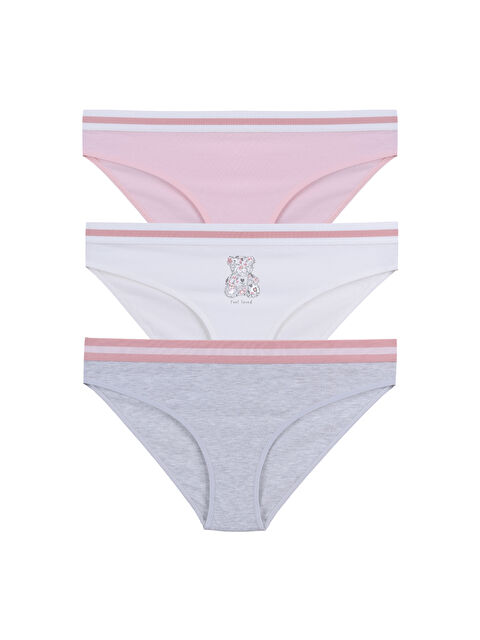 Koza İç Giyim Kadın Pamuklu Beli Lastikli Slip/Külot - S000486877-37284