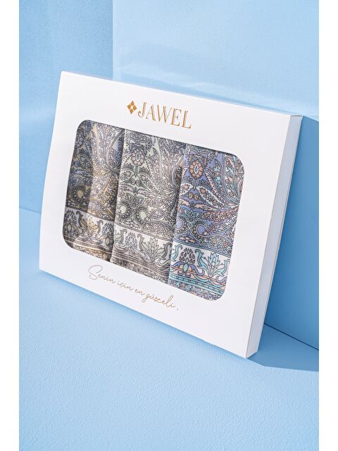 Jawel Kadın Nysa Soft Şal Paketi (Lime-Turkuaz-Yağ Yeşili) - S000384851-23173