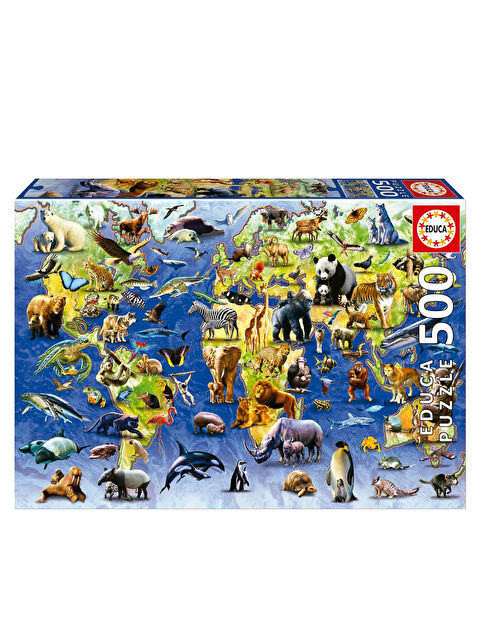Educa Puzzle 500 Parça Tehlike Altındaki Yüz Tür 19908