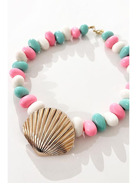 New Obsessions İstridye Uçlu Büyük Boncuklu Kolye - S000394110-27074