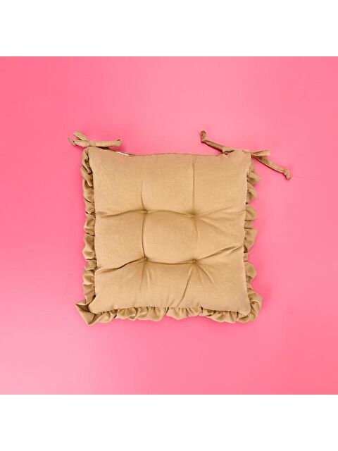 Evidea Soft Maia Sandalye Minderi - Açık Kahverengi - 40x40 cm - S000365791-17365