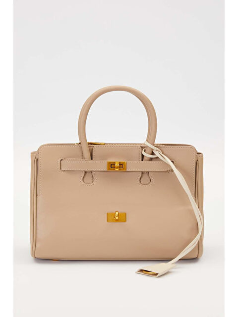 Remsa Premium Büyük Boy Yumuşak Deri Çanta 930316 Bej