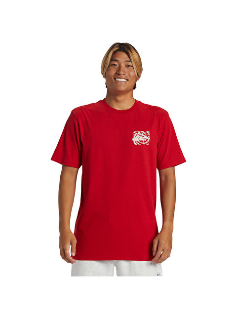 Quiksilver Hurricane Or Hippie Moe Erkek Kırmızı Tişört - S000489306-20045