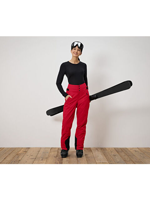 Tchibo Kadın Kayak Pantolonu, Yük. Bel, Kırmızı - S000486250-20045