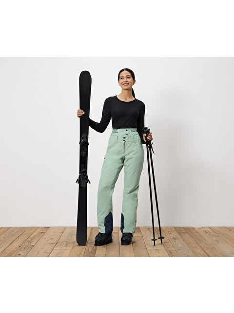 Tchibo Kadın Kayak ve Snowboard Pantolonu,Yeşil - S000486254-18194