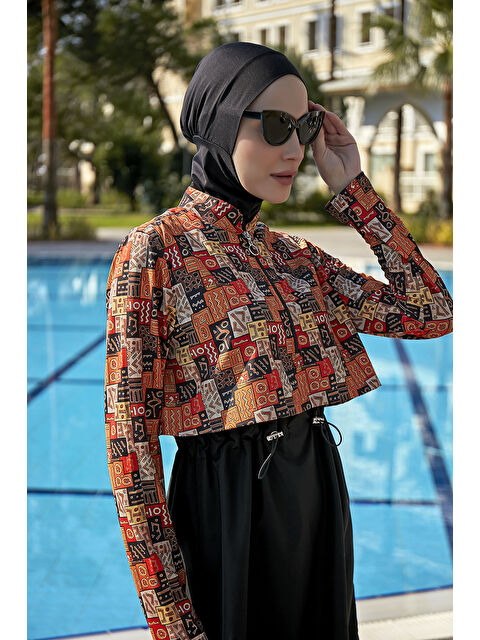 Remsa Mayo Paraşüt Önü Kapaklı Tam Kapalı Tesettür Mayo R110 Sembol - S000266668-19351