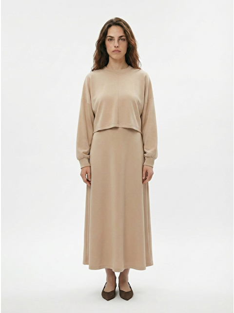 ALLDAY Bej-İki Parçalı Elbise - S000526966-19928