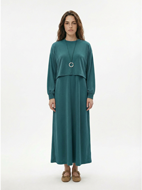 ALLDAY Yeşil-İki Parçalı Elbise - S000526966-18194