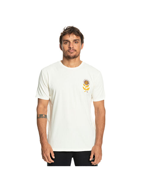 Quiksilver Sunbloom Erkek Bej Tişört - S000489045-19928