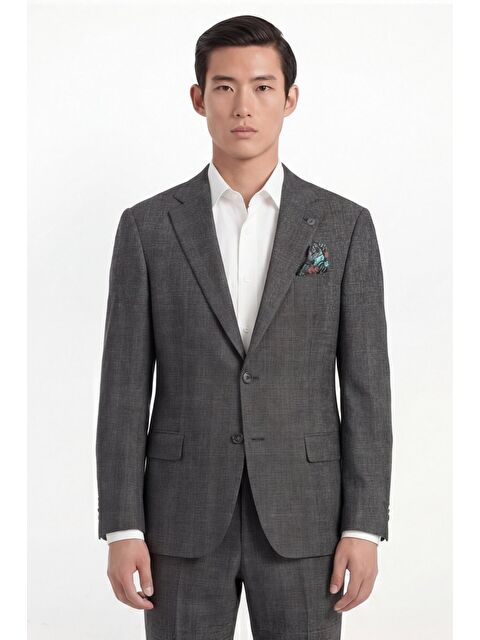 Sabri Özel Erkek 4 Drop Klasik Siyah Tam Astarlı Takım Elbise - S000523693-19351