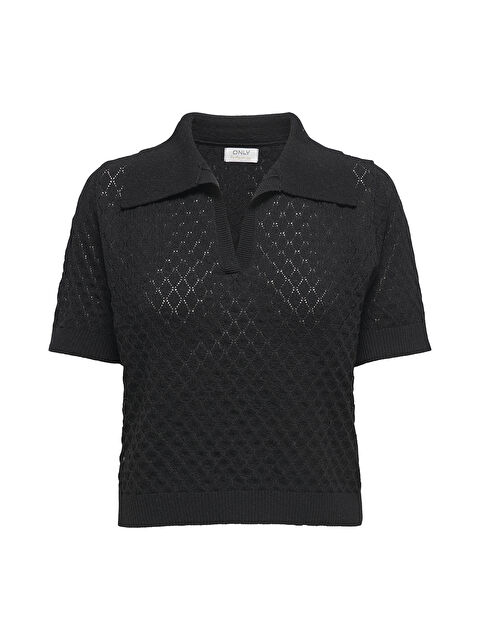 Only Onlcosima Pamuk Karışımlı Regular Fit Kısa Kollu Kadın Örgü Kazak 15341211 - S000380558-19351