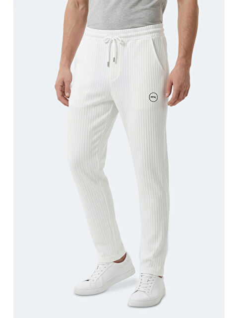 SLAZENGER NORWOOD Erkek Beyaz Eşofman Altı