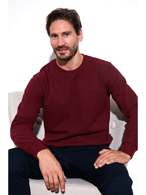 Buratti Slim Fit Bisiklet Yaka Pamuklu Erkek Büyük Beden Kazak 456201 - S000000790-20036