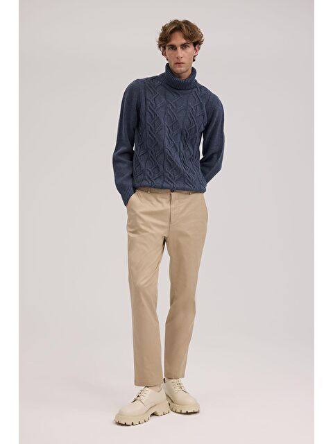 JAKAMEN Vizon Comfort Fit Yan Cep Pamuklu Kanvas Pantolon - S000496022-26429