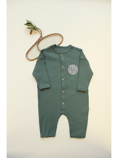 Oh La La Koala For Little Ones Good Vibes Düğmeli Bebek Tulum - S000487896-18547