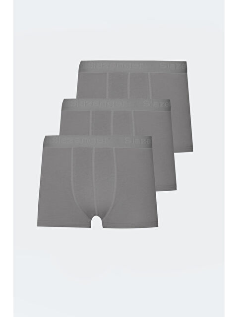 SLAZENGER JADAX 3 lü Set Erkek Gri Boxer