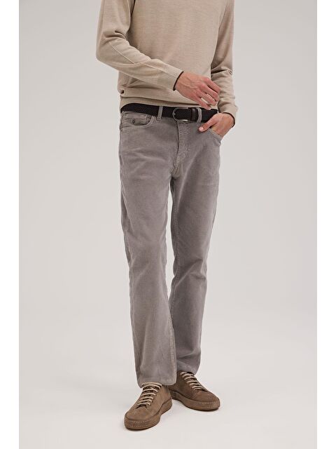 JAKAMEN Gri Comfort Fit Kadife Spor Pantolon - S000496019-20600