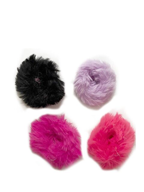 New Obsessions Tüylü Pelüş Simit Toka Seti 4'lü Paket - S000462960-23173