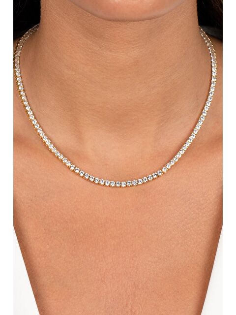 New Obsessions Dönmeyen Gold Kaplamalı VIP Suyolu Kolye - S000492931-20076