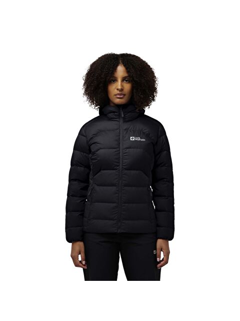 Jack Wolfskin Ather Down Hoody Kadın Siyah Outdoor Ceketi - S000490154-19351