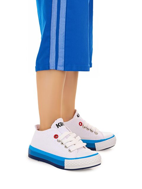 Kiko Kids Tinna Bağcıklı Erkek Bebek Keten Spor Ayakkabı - S000216436-37234