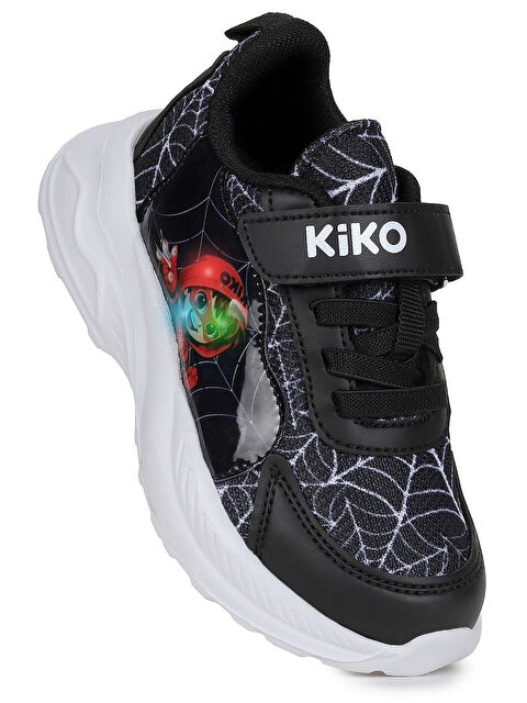 Kiko Kids Spider Işıklı Cırtlı Faylon Taban Erkek Çocuk Spor Ayakkabı