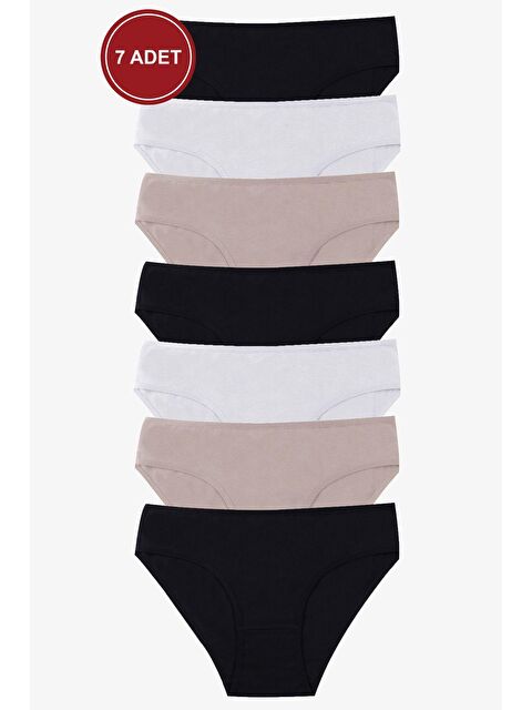 Koza İç Giyim Kadın 7 li Elastanlı Külot - S000269277-37568