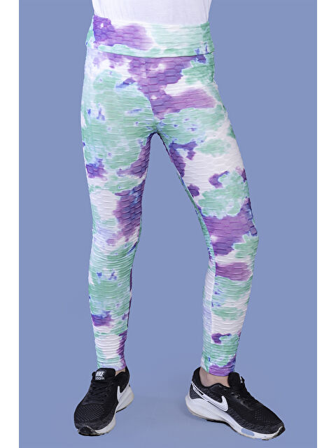 Toontoykids Kız Çocuk Batik Desenli Kabartma Detaylı Tayt - S000498982-20042