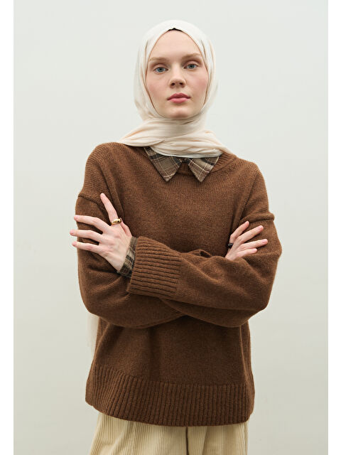 Fresh Scarfs Kaşmir Dokulu Şal Fildişi - S000470038-3162