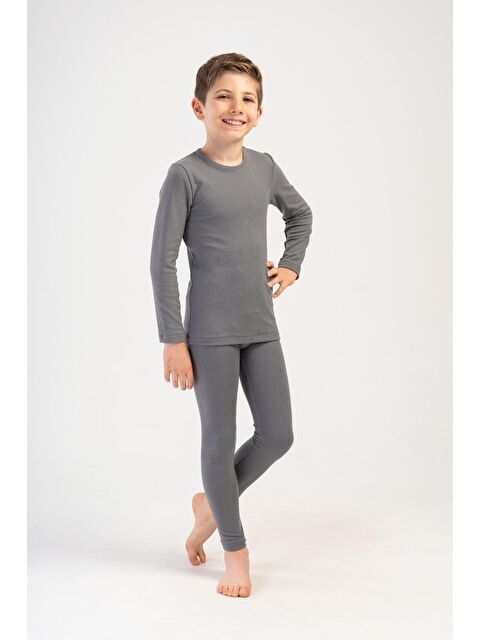 C&City Erkek Çocuk Uzun Kol Bisiklet Yaka Termal Takım 405160 Füme - S000497507-33408
